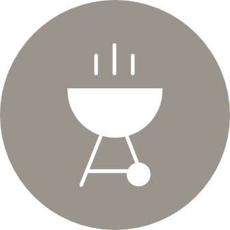 Gather at the grilling and picnic areas
